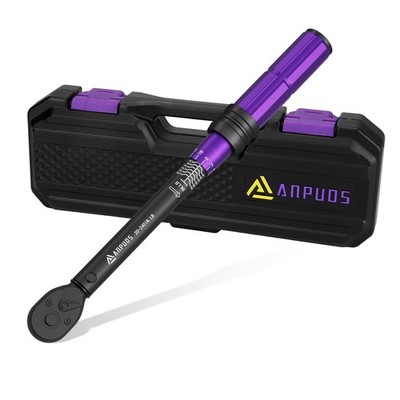 ANPUDS 1/4 Inch Drive Click Torque 1/4'' 20-240 in.lb/2.3-27.1 Nm, Purple 