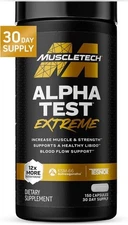 MuscleTech Testosterone Booster for Men, AlphaTest (150 Capsules) - Workout Test