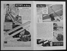 Flatbow Hunting Bow + Arrows 1945 How-To build PLANS