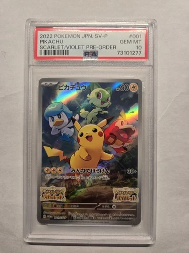 Pikachu - 001/SV-P 001/SV-P Sv-P Promotional Cards Holo (Japanese) PSA 10