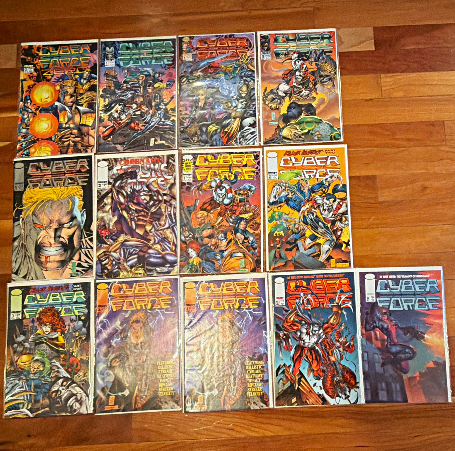 Image Comics Cyberforce Comic Book Lot 1993 Silvestri Boarded