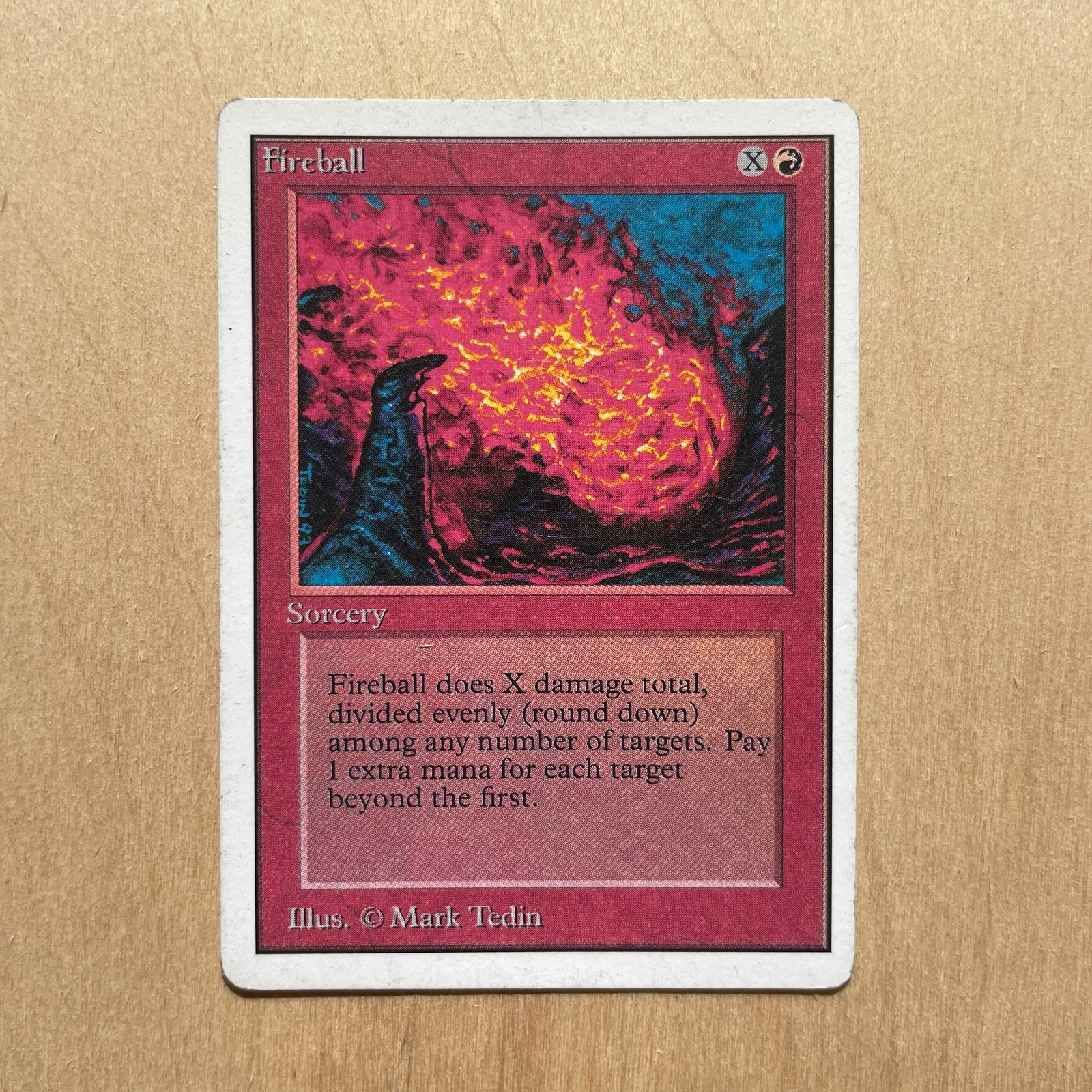 MTG Fireball LP/MP Unlimited Edition Common Sorcery Magic The Gathering 1993