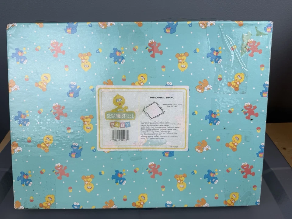 Mantón/manta vintage para bebé Big Bird Foto 3 de 4