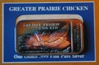 1 OZ .999 SILVER BAR 1974 AUDUBON SOCIETY "GREATER PRAIRE CH" ENDANGERED SPECIES