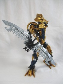 LEGO BIONICLE TITANS 8734 Brutaka INCOMPLETE w/ Box and Instructions