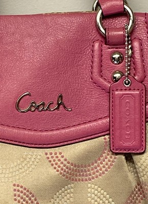 Coach Ashley Signature Pink Shoulder