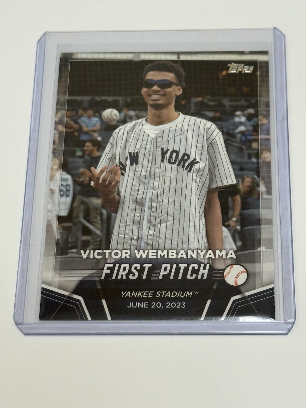 2024 Topps Series 2 - 2023 First Pitch Victor Wembanyama #FP-1