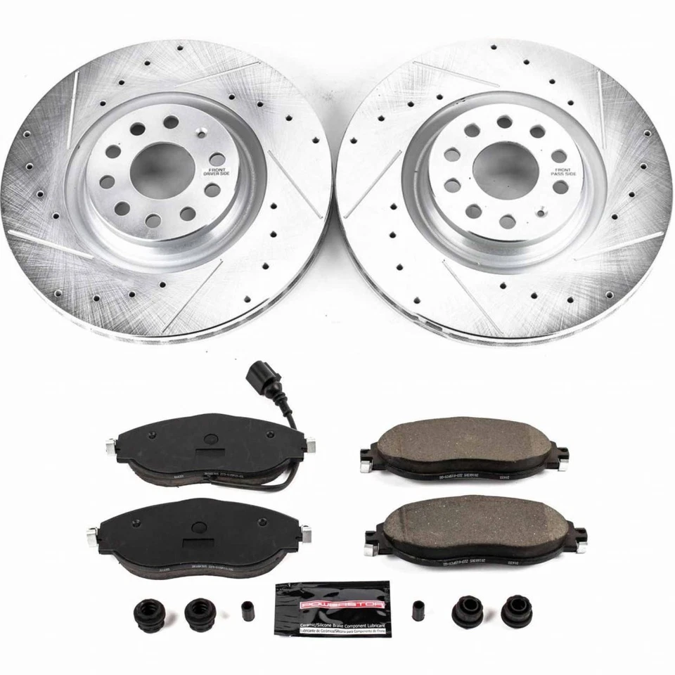 Power Stop Brake Kit For Audi S3 2015 16 17 18 19 2020 Front Z23 Evolution Sport Foto 2 de 4