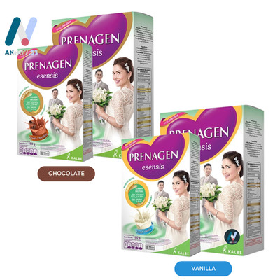 PRENAGEN Esensis Choco Vanilla Prepregnancy Nutrition Milk Calcium Vit D Low Fat