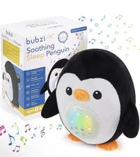 Portable Penguin Baby Soother & Night Light Projector, Comforting Electronic ...