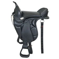 78HS Horse English Treeless Saddle Hilason Endurance Trail Pleasure Leather