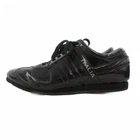 Dolce & Gabbana Enamel Leather Sneakers Men 7.5 Black Vintage Condition B