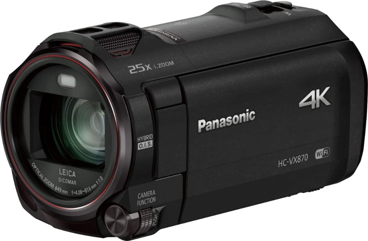 Panasonic - HC-VX870K 4K Ultra HD Flash Memory Camcorder