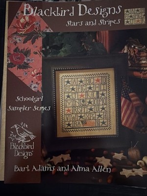 Blackbird Designs Stars and Stripes OOP Schoolgirl Sampler NEW