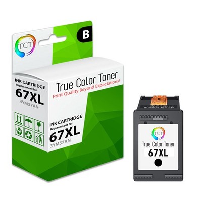 TCT Premium 67XL Black HY Compatible for HP ENVY 6055 6052 Ink Cartridge