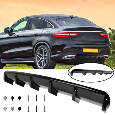 For Mercedes-Benz GLE350 GLE450 Glossy Rear Bumper Diffuser Spoiler Splitte Lip