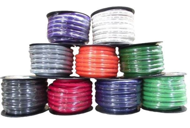 50 ft 1/0 Gauge Oversized AWG ORANGE Power Ground Wire W/ SPOOL Sky High