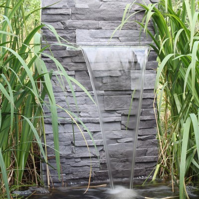 Wasserfall Fur Den Garten Teich Gartenteich Zum Selber Bauen Wasserspiel Led Ebay