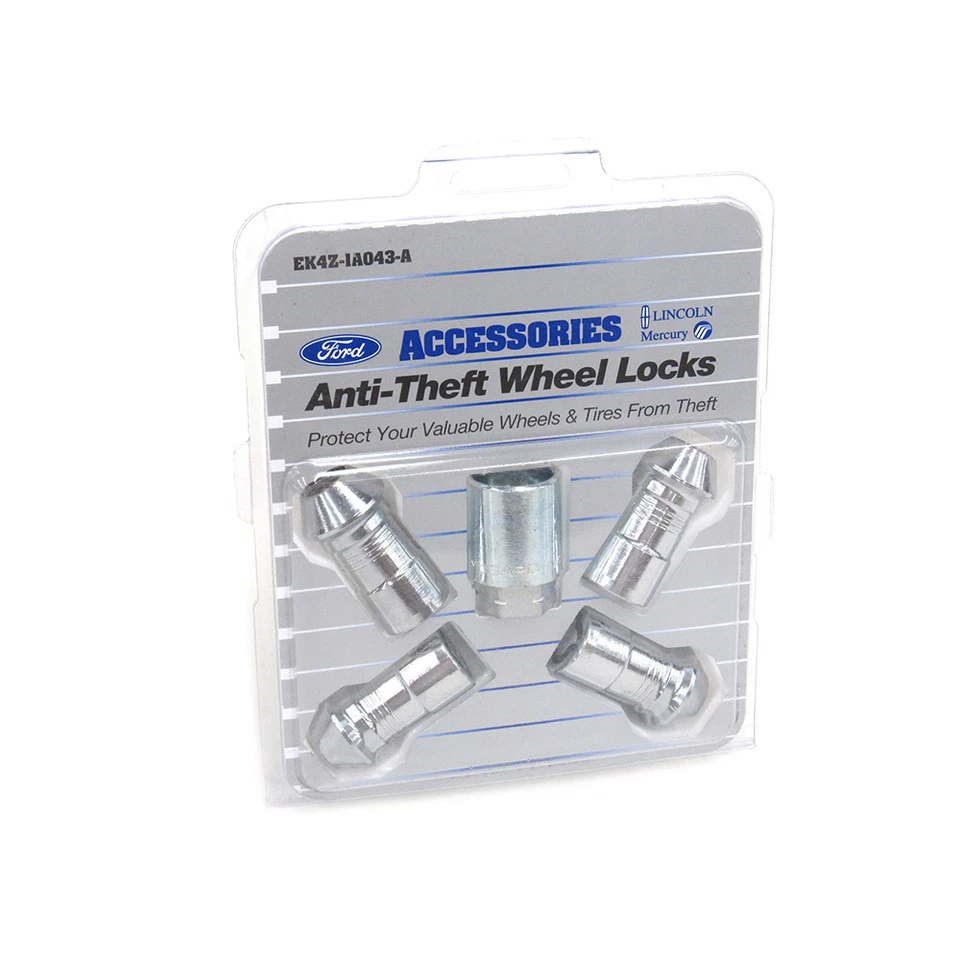 OEM NEW Wheel Lug Nut Locks & Key Set (4) F-150 Expedition Mustang EK4Z-1A043-A - Image 2 of 3