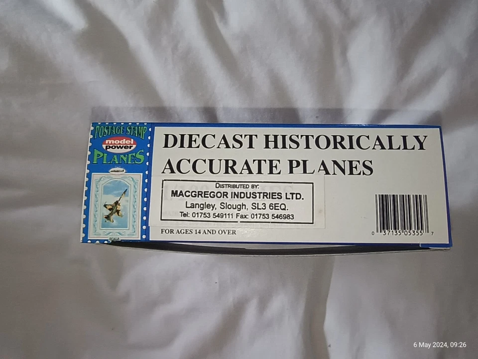 Model Power Postage Stamp Planes Blue Range 1/126  General Dynamics F16A No.5399 - Image 4 of 4