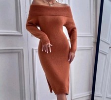 Off Shoulder Sweater Dress