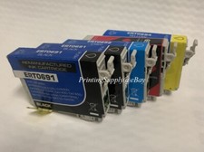 5x inchiostro 2BK+C/M/Y per Epson 69 T0691 - T0694 stilo NX115 200 300 400 WF500 WF600
