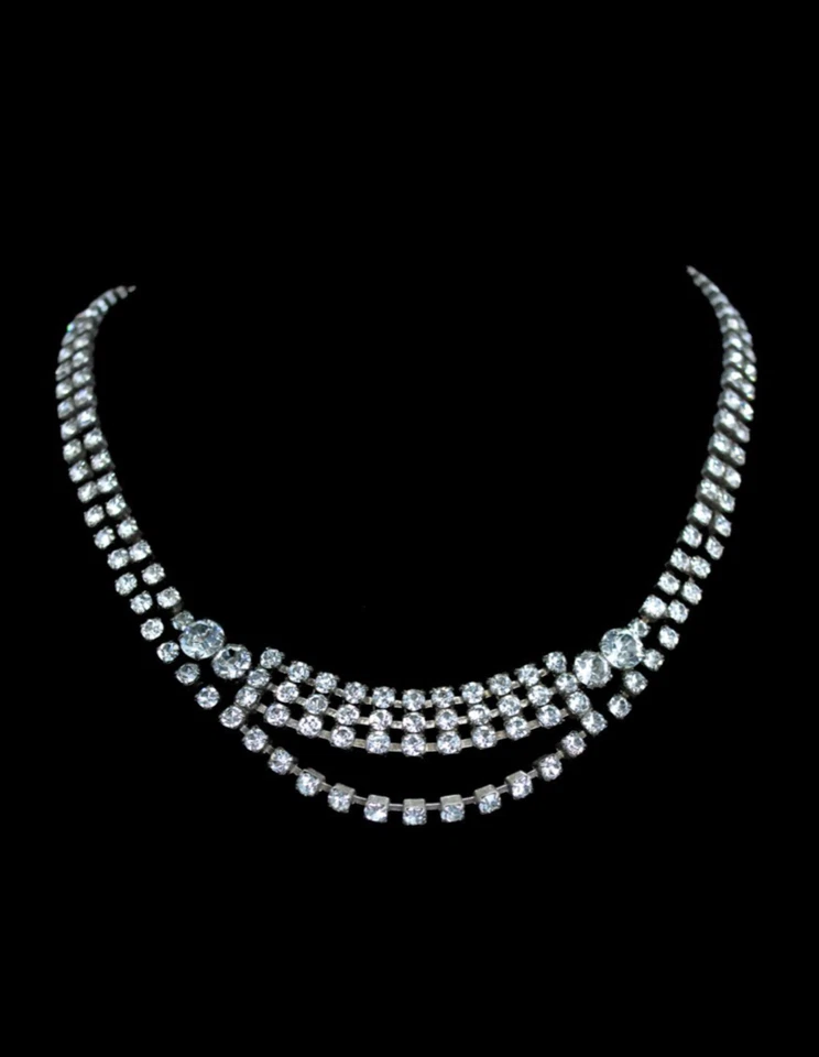 Collar de diamantes de imitación de cristal en capas DANNIJO