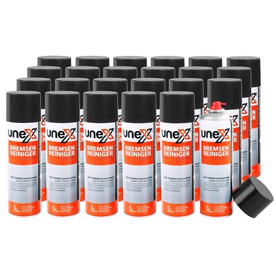 24x 500 ml UNEX BREMSENREINIGER SPRAY-DOSE TEILE REINIGER BRAKE CLEANER