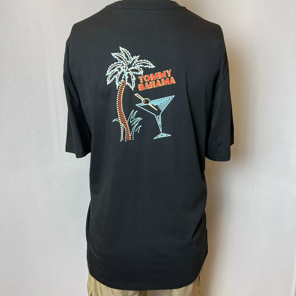 Tommy Bahama T-Shirt Men's Size XL, 1XLB, 1XLT, Short Sleeve Black