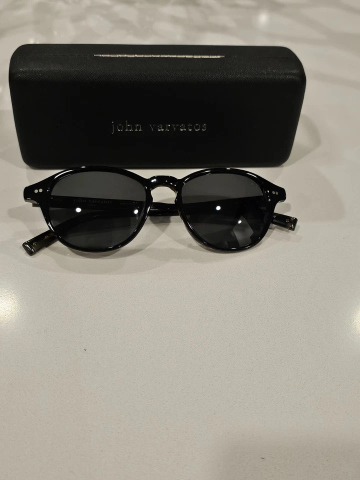 Gafas de sol John Varvatos + Estuche V 600 UF Negro Tortuga Nuevas Foto 2 de 4