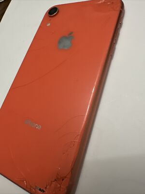 Apple iPhone XR Salmon Orange Full Back Housing Frame Original