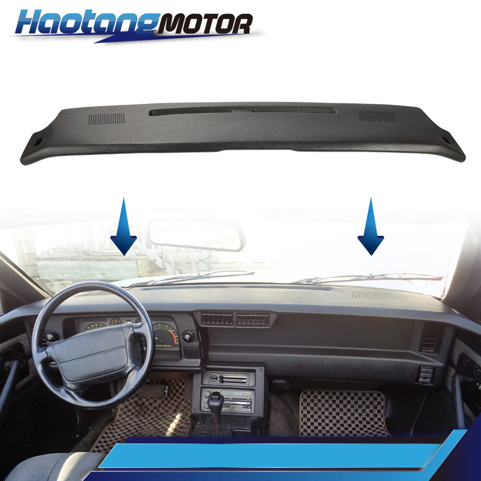 Cubierta superpuesta de tablero negra texturizada apta para Chevrolet Camaro 1984-1992 Foto 3 de 4