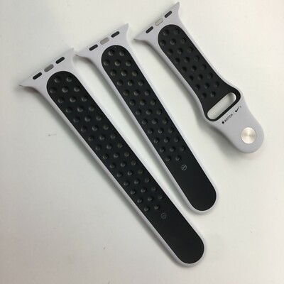 Original Apple watch Nike Sport Band 40MM 38MM 41MM NEW 42MM Pure  Platinum/Black
