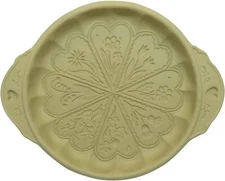 Shortbread Pan Celtic Spring Meadow Flowers Shortbread Mold Brown Baking Pan