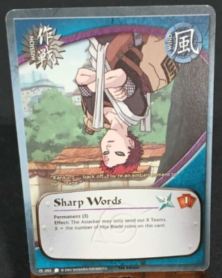 Naruto CCG: Sharp Words 055 1st Edition LP