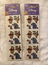 NEW Sandylion Disney Winnie the Pooh Sparkle Stickers Vintage Pooh Piglet Tiger