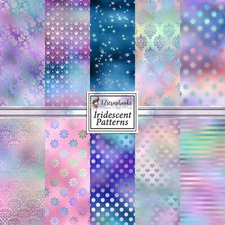 IRIDESCENT PATTERNS - Paper Pack