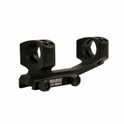 Warne 20 MOA Extended Skeletonized MSR Mount, 1'', Matte Black - LRSKEL1TW