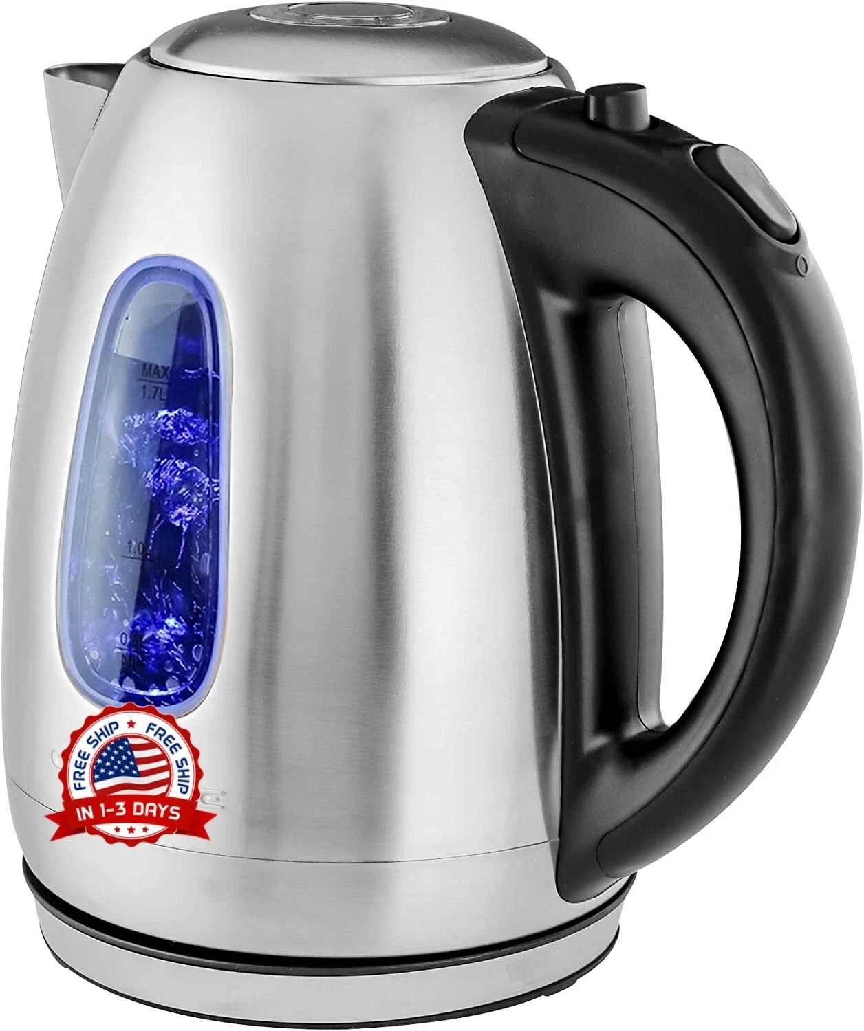 Tetera Electrica Hervidor Acero Inoxidable Cafetera Pava De Agua Para Cafe Tea