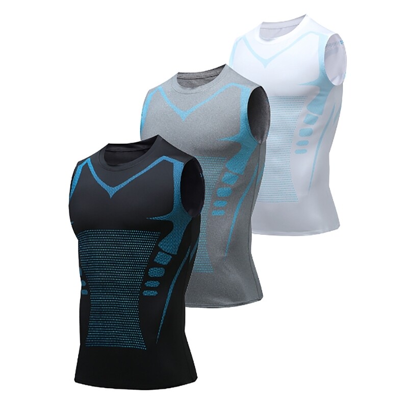 Compression Shirt Tanks Top Quick Dry Muscle Shirt for Gym Fitness Running Beach