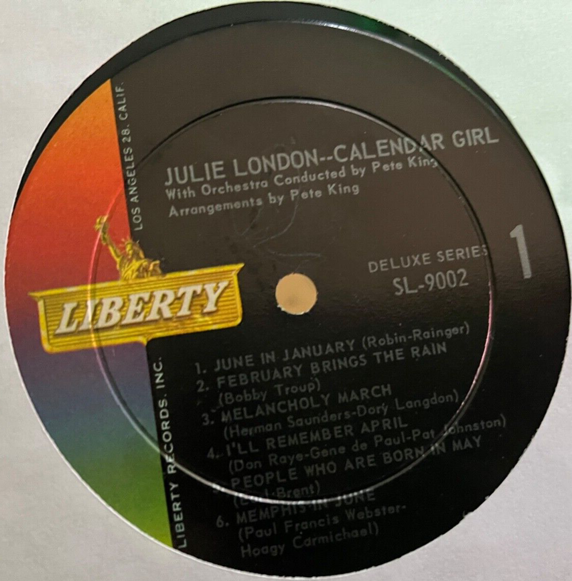 JULIE LONDON - Calendar Girl ~ LIBERTY DELUXE SERIES 9002 {nm} w