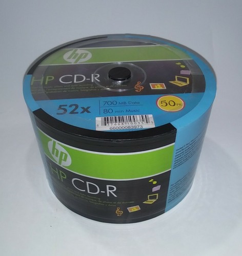 Nuevo HP 52X CD-R 700MB 80min Azul Marca Logotipo CDR 50 piezas - Imagen 2 de 4