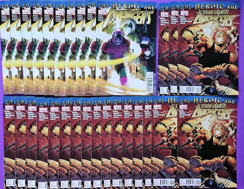 Huge Lot Of 59 Marvel The Heroic Age Comic Books NEW UNREAD Avengers X-Men 2010