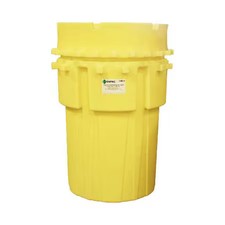 Enpac 1180-Ye Open Head Salvage Drum, Polyethylene, 180 Gal, Unlined, Yellow