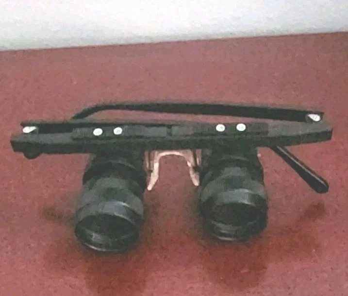 ESCHENBACH TELE 4X BLACK BINOCULARS. MADE IN GERMANY. W/CASE. WORKS - Image 2 of 4