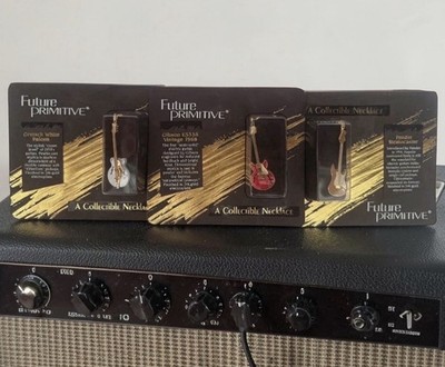 Future Primitive Set of 3 Hand Crafted 24k Gold Plated Classic Guitar Necklaces