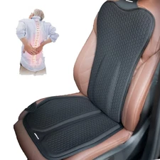 Honeycomb Gel Car Seat Cushion Lumbar Back Support Waist Pillow Set Pain Relief