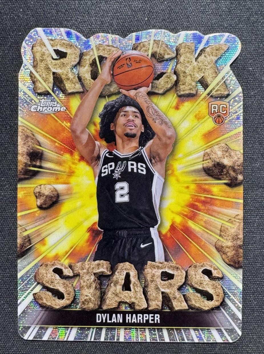 2025-26 Topps Chrome Dylan Harper Rock Stars Case Hit SSP