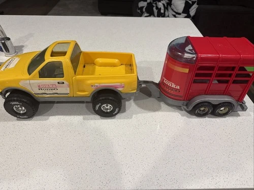 🔥Vintage Tonka Rodeo Pickup And Trailer