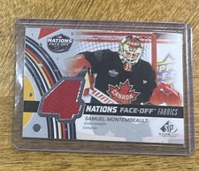 2025-26 UD Sp Game Used - 2025 4 Nations Face-Off Fabrics Samuel Montembeault 